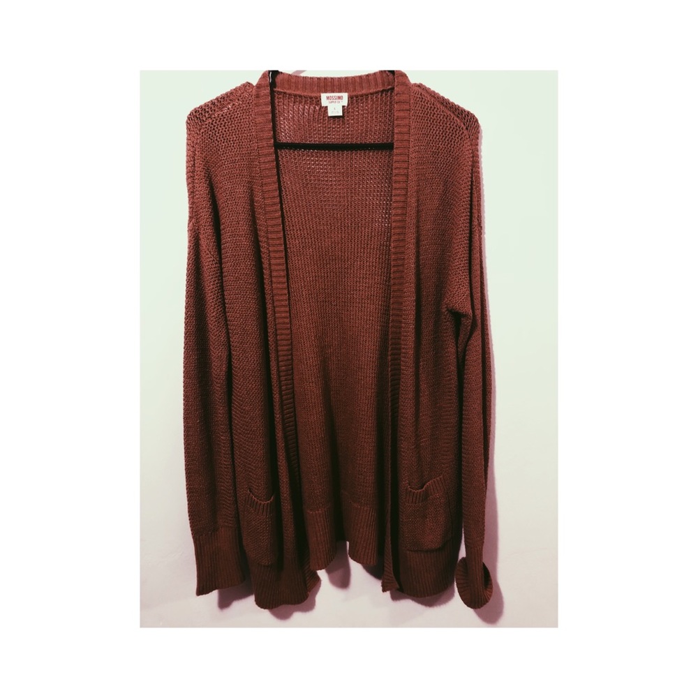 Maroon cardigan